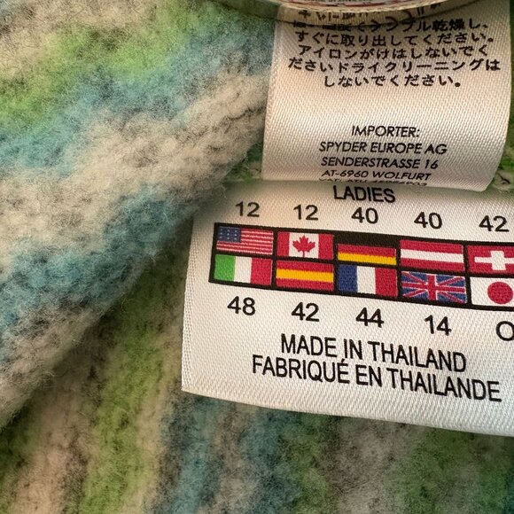 SPYDER QUARTER ZIP SKI / SNOWBOARD SWEATER - EXTRA WARM - SIZE WOMENS 12 -NWOT - Picture 12 of 14